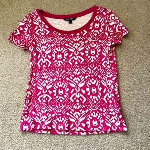 Ralph Lauren Pink Print Short Sleeve Size Medium